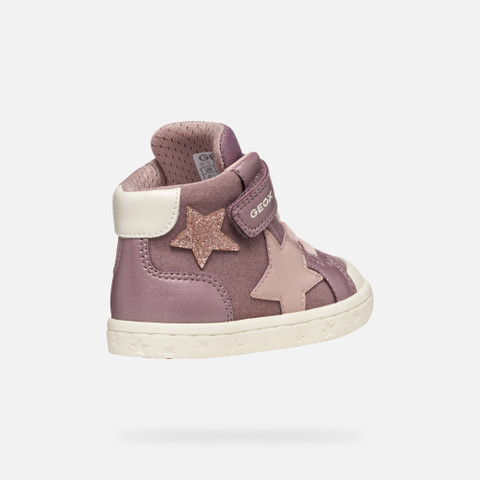 High top sneakers GISLI TODDLER Dark Pink - image number 4 | GEOX