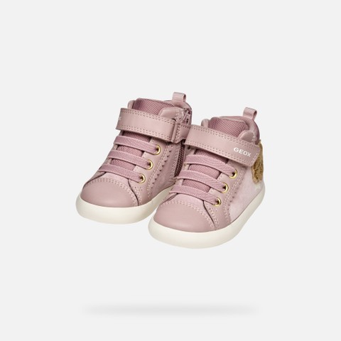 High top sneakers GISLI TODDLER GIRL Antique Rose - image number 7 | GEOX