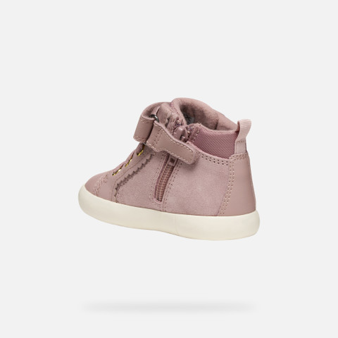 High top sneakers GISLI TODDLER Antique Rose - image number 3 | GEOX