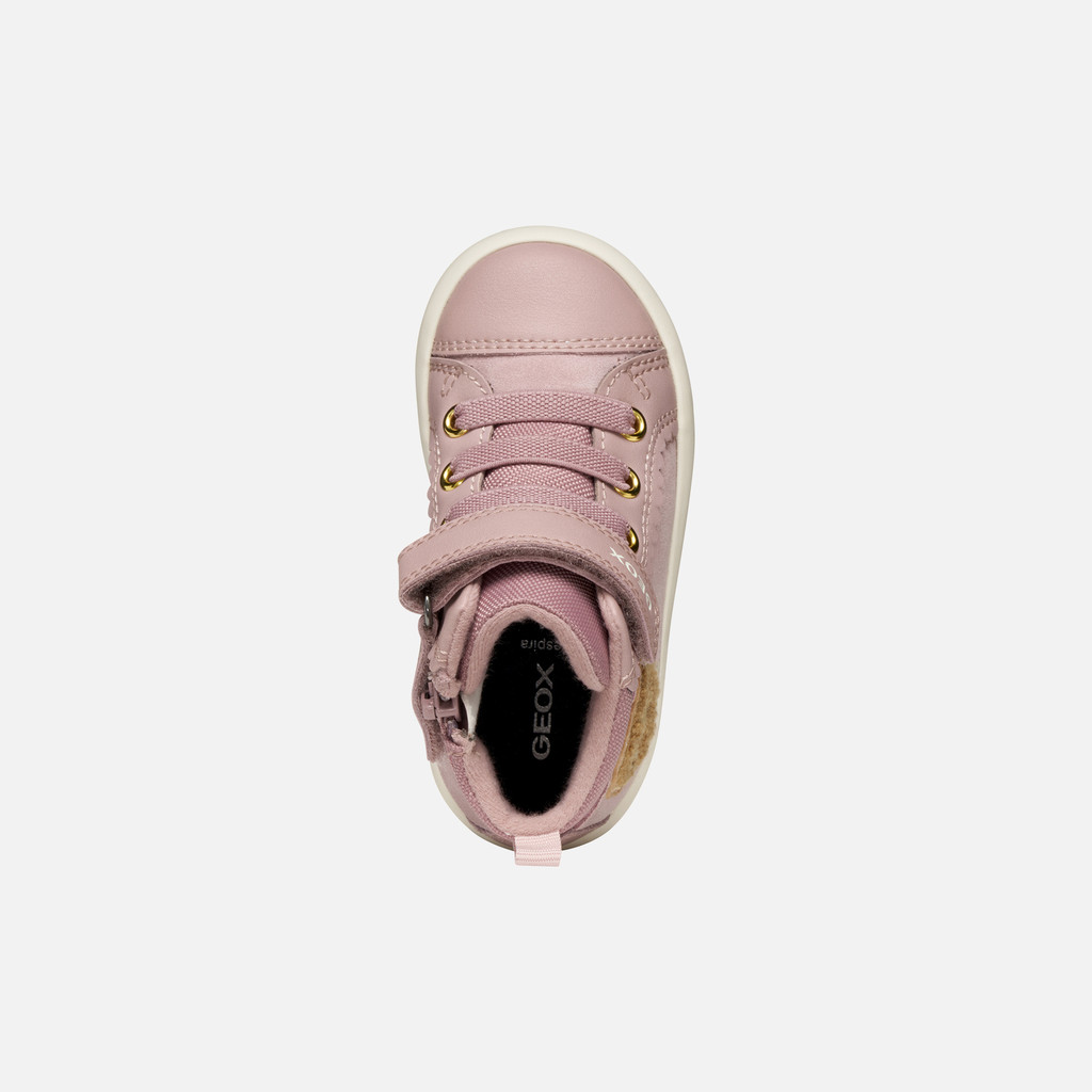 High top sneakers GISLI TODDLER Antique Rose - image number 5 | GEOX