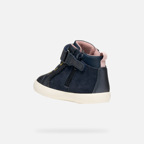 High top sneakers GISLI TODDLER GIRL Dark Navy - image number 3 | GEOX