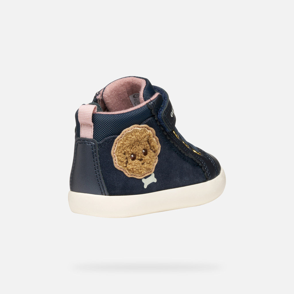 High top sneakers GISLI TODDLER GIRL Dark Navy - image number 4 | GEOX