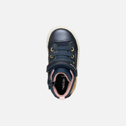 High top sneakers GISLI TODDLER GIRL Dark Navy - image number 5 | GEOX