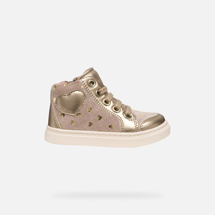High top sneakers NASHIK TODDLER GIRL Dark Beige | GEOX