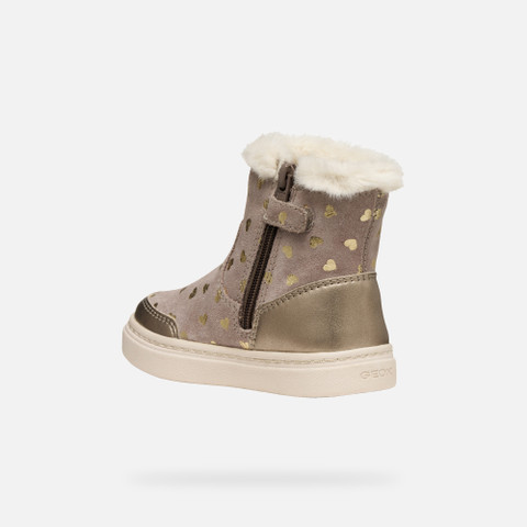 Mid calf boots NASHIK TODDLER GIRL Dark Beige - image number 3 | GEOX