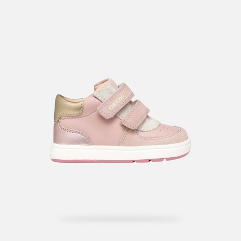 Toddler velcro shoes BIGLIA BABY GIRL Rose/Light gold - image number 1 | GEOX