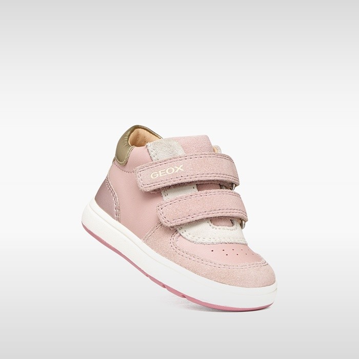 Toddler velcro shoes BIGLIA BABY GIRL Rose/Light gold | GEOX