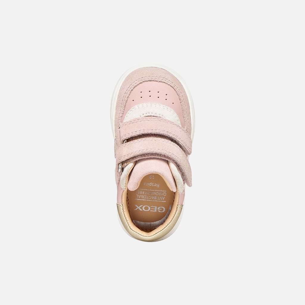 Toddler velcro shoes BIGLIA BABY GIRL Rose/Light gold - image number 5 | GEOX