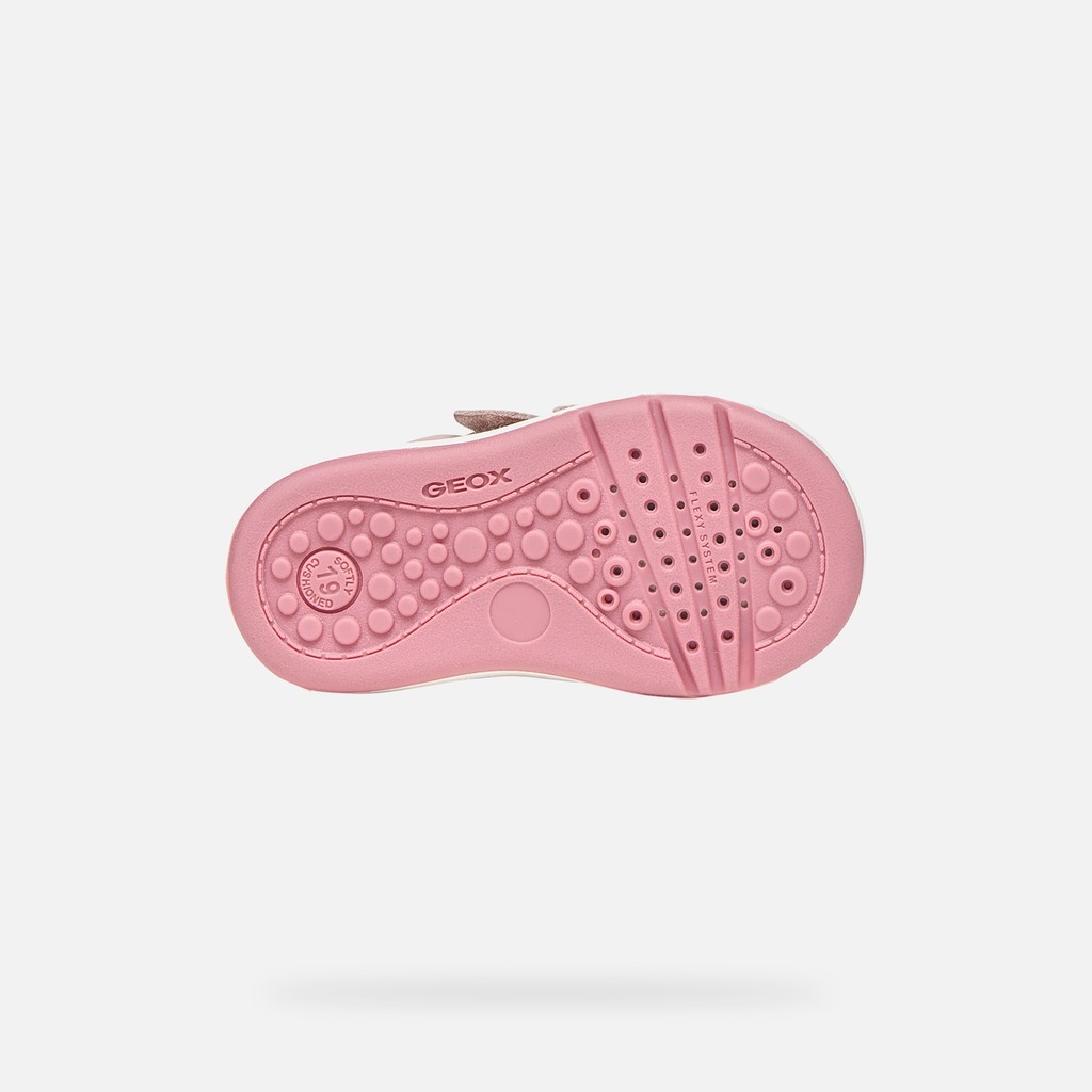 Toddler velcro shoes BIGLIA BABY GIRL Rose/Light gold - image number 6 | GEOX