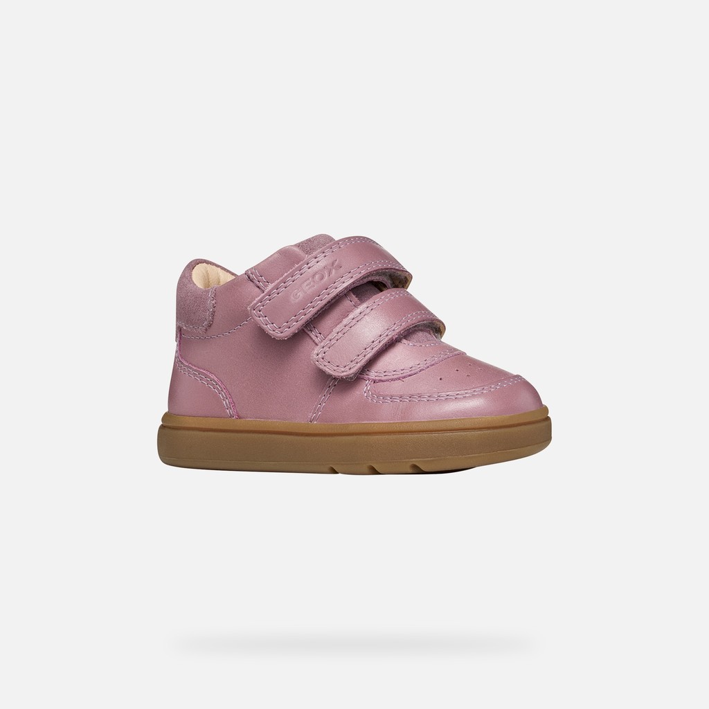 Toddler velcro shoes BIGLIA BABY GIRL Light Prune - image number 2 | GEOX
