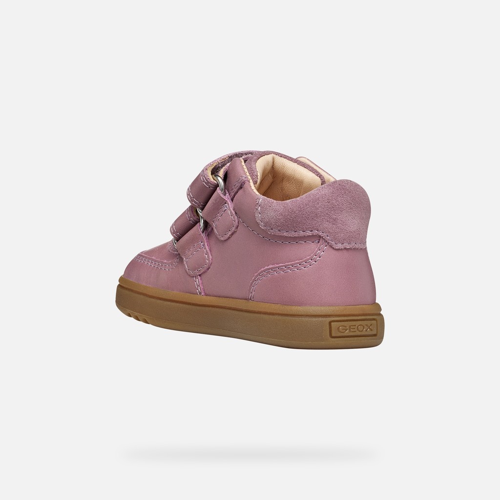 Toddler velcro shoes BIGLIA BABY GIRL Light Prune - image number 3 | GEOX