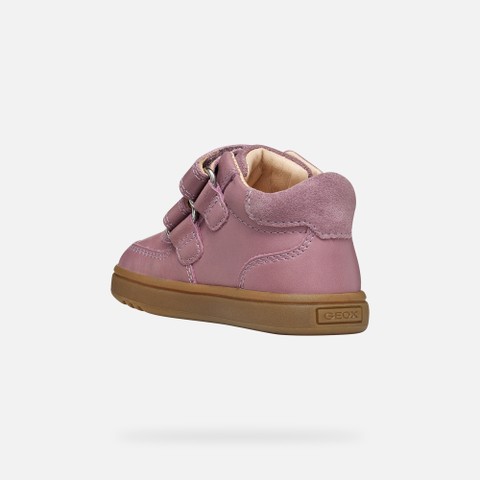 Toddler velcro shoes BIGLIA BABY GIRL Light Prune - image number 3 | GEOX