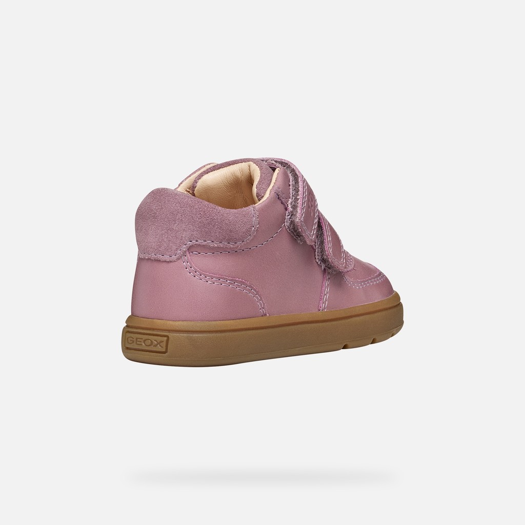 Toddler velcro shoes BIGLIA BABY GIRL Light Prune - image number 4 | GEOX