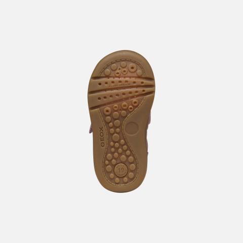 Toddler velcro shoes BIGLIA BABY GIRL Light Prune - image number 6 | GEOX