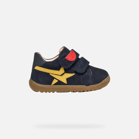 Velcro shoes MACCHIA BABY BOY Navy/Ochre Yellow - image number 1 | GEOX