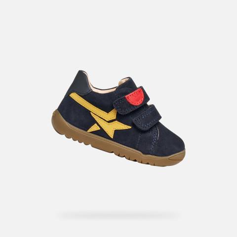Velcro shoes MACCHIA BABY BOY Navy/Ochre Yellow - image number 0 | GEOX