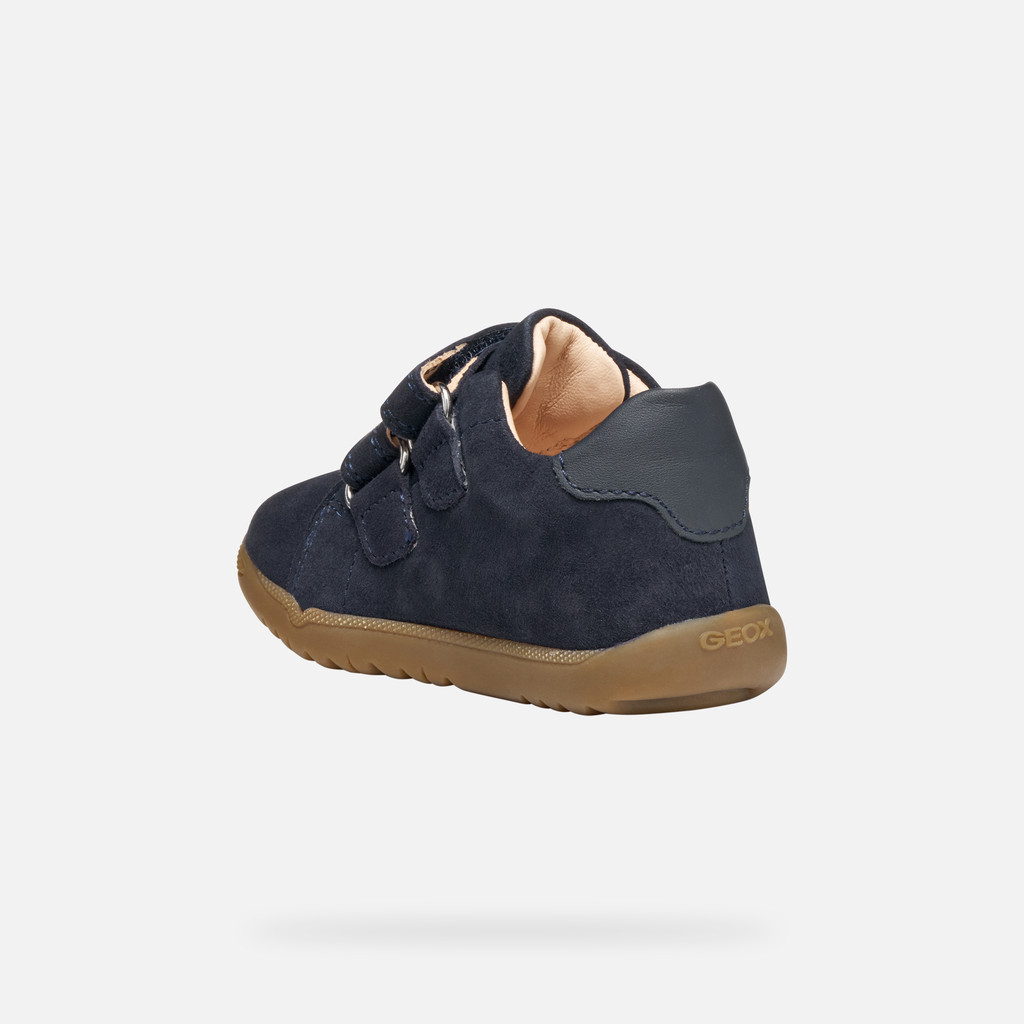 Velcro shoes MACCHIA BABY BOY Navy/Ochre Yellow - image number 3 | GEOX