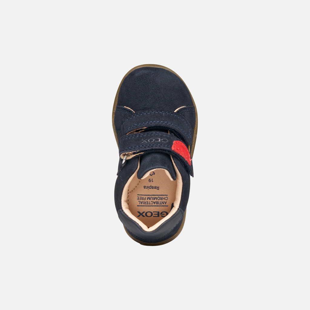 Velcro shoes MACCHIA BABY BOY Navy/Ochre Yellow - image number 5 | GEOX