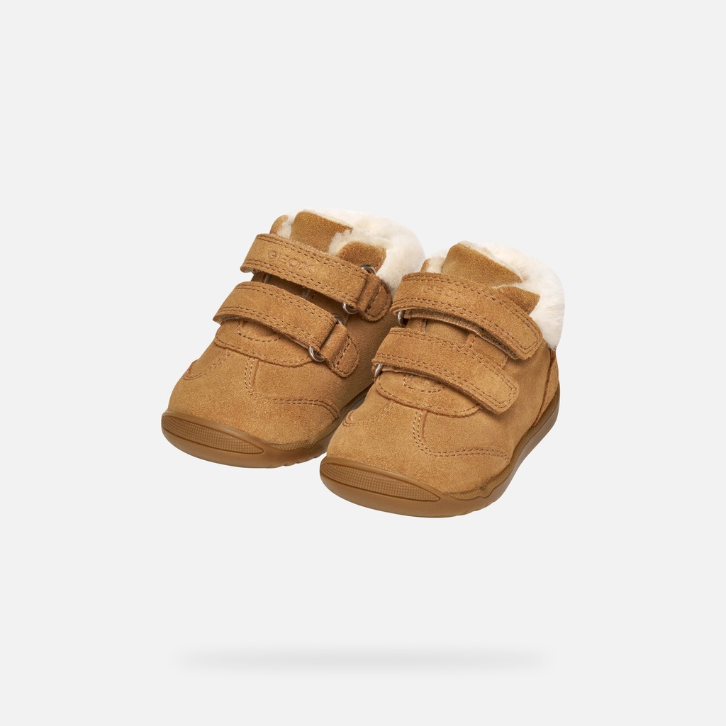 Sneakers with straps MACCHIA BABY GIRL Whisky - image number 7 | GEOX