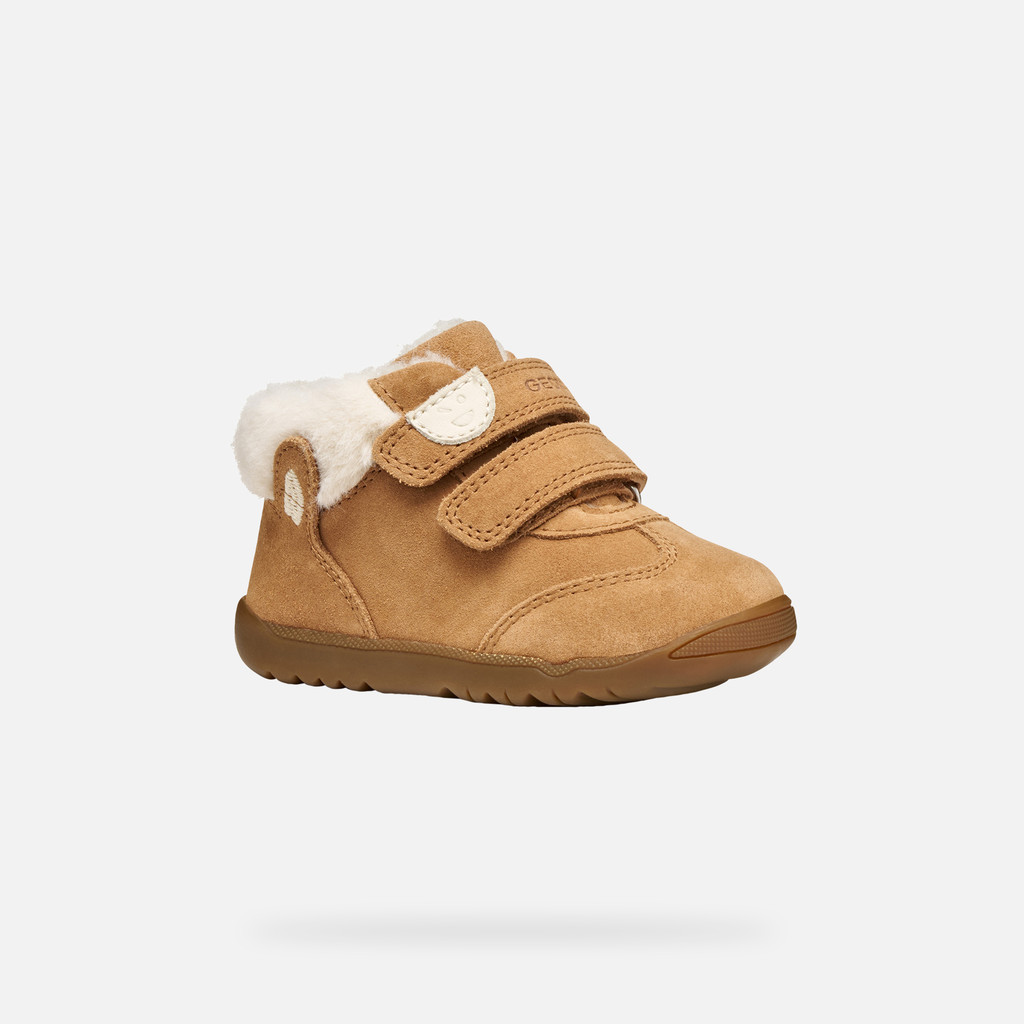 Sneakers with straps MACCHIA BABY GIRL Whisky - image number 2 | GEOX