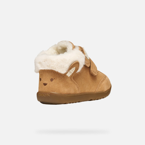 Sneakers with straps MACCHIA BABY GIRL Whisky - image number 4 | GEOX