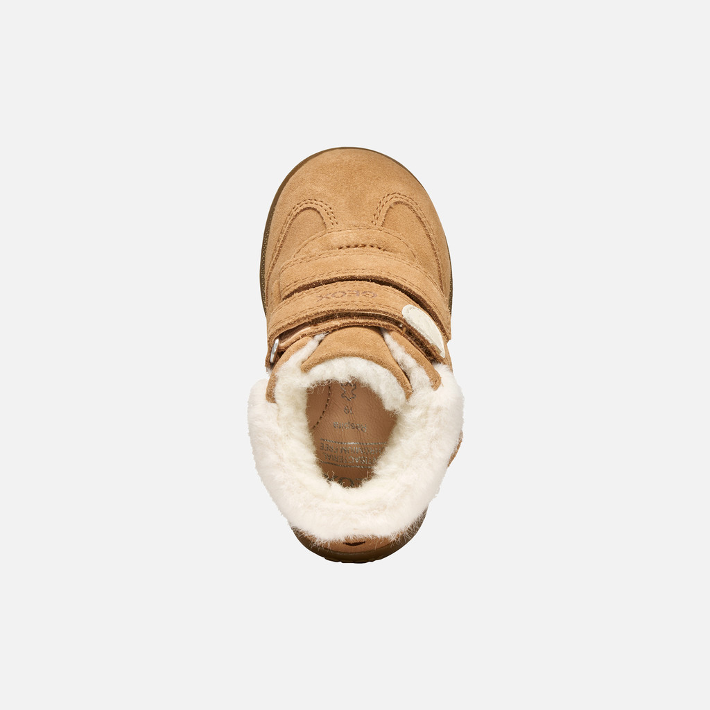Sneakers with straps MACCHIA BABY GIRL Whisky - image number 5 | GEOX