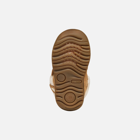 Sneakers with straps MACCHIA BABY GIRL Whisky - image number 6 | GEOX