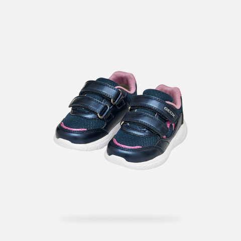 Sneakers with straps SPRINTYE BABY Navy - image number 7 | GEOX