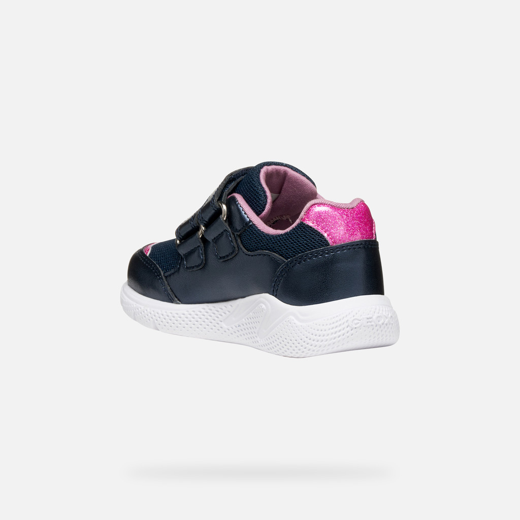 Sneakers with straps SPRINTYE BABY Navy - image number 3 | GEOX