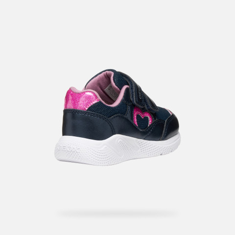 Sneakers with straps SPRINTYE BABY Navy - image number 4 | GEOX