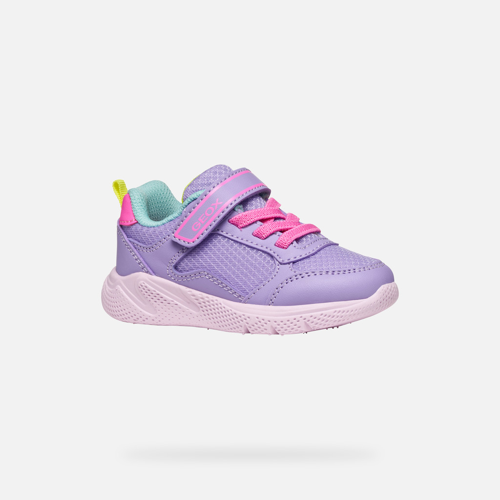 Low top sneakers SPRINTYE TODDLER Dark lilac/Fluo fuchsia - image number 2 | GEOX