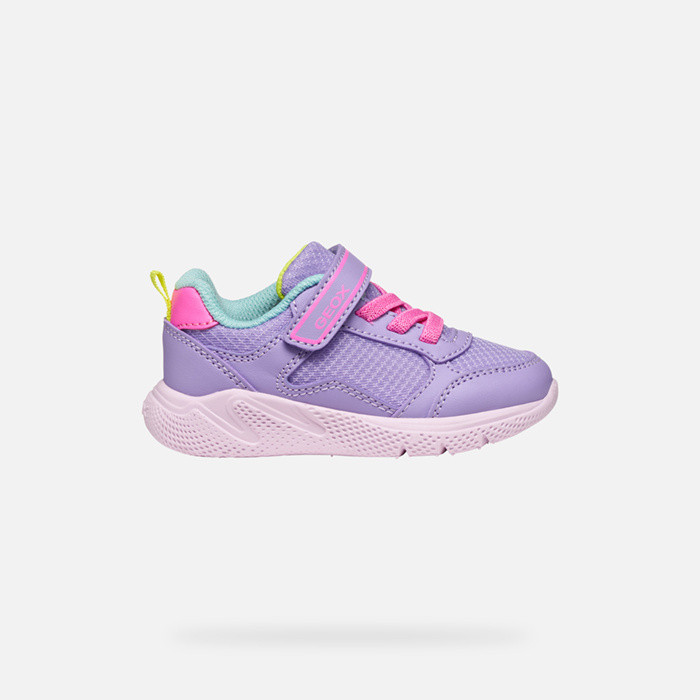 Low top sneakers SPRINTYE TODDLER GIRL Dark lilac/Fluo fuchsia | GEOX