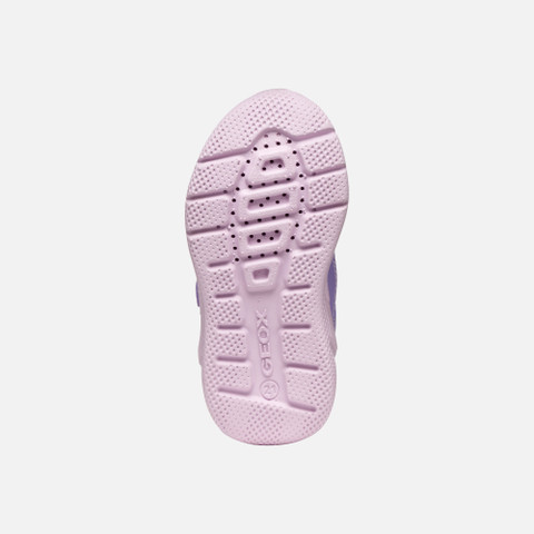 Low top sneakers SPRINTYE TODDLER Dark lilac/Fluo fuchsia - image number 6 | GEOX