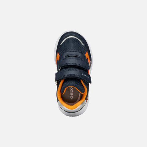 Low top sneakers SPRINTYE TODDLER Navy/Orange - image number 5 | GEOX
