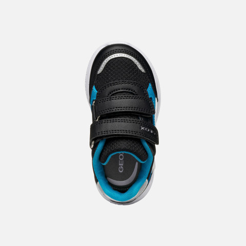 Low top sneakers SPRINTYE TODDLER Black/Sky - image number 5 | GEOX