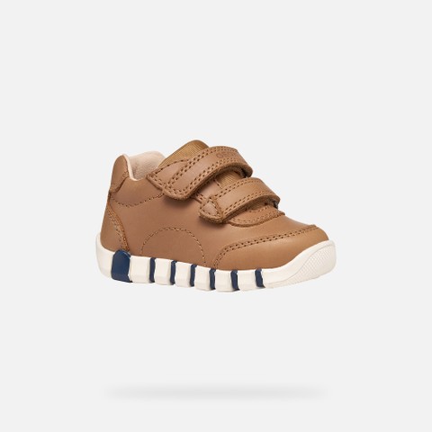Toddler velcro shoes IUPIDOO BABY BOY Whisky - image number 2 | GEOX