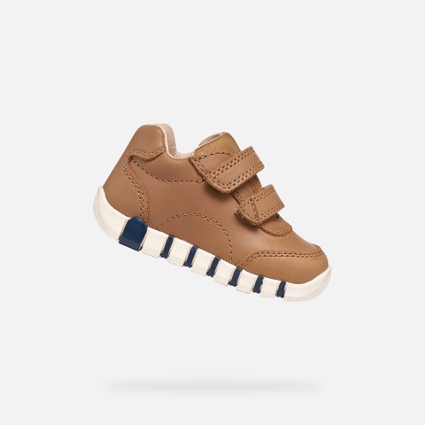 Toddler velcro shoes IUPIDOO BABY BOY Whisky - image number 0 | GEOX