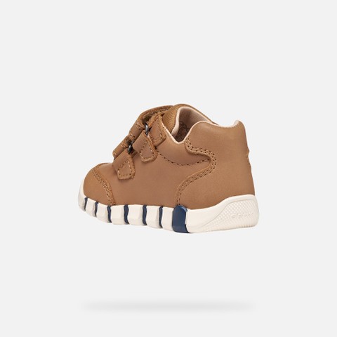 Toddler velcro shoes IUPIDOO BABY BOY Whisky - image number 3 | GEOX