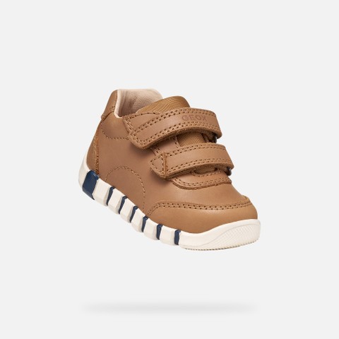 Toddler velcro shoes IUPIDOO BABY BOY Whisky - image number 4 | GEOX