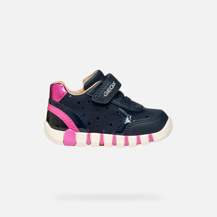 Glitter shoes IUPIDOO BABY GIRL Navy/Fuchsia | GEOX