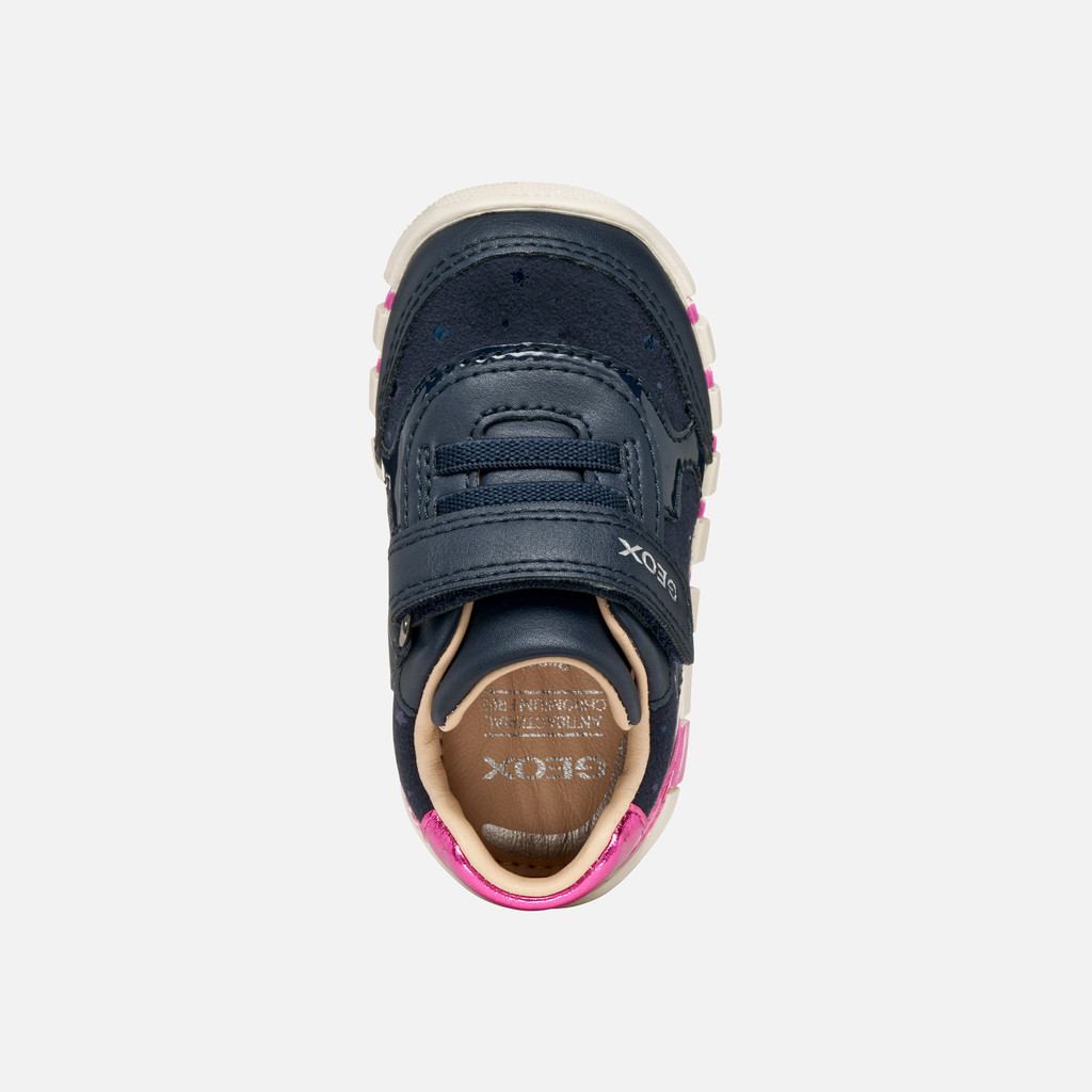 Glitter shoes IUPIDOO BABY GIRL Navy/Fuchsia - image number 5 | GEOX