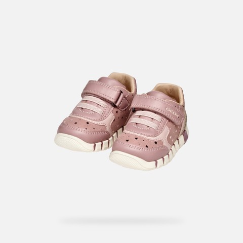 Glitter shoes IUPIDOO BABY GIRL Antique rose/Platinum - image number 7 | GEOX