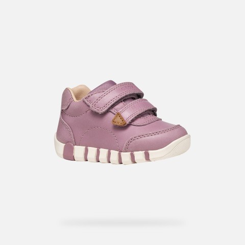 Toddler velcro shoes IUPIDOO BABY GIRL Light Prune - image number 2 | GEOX