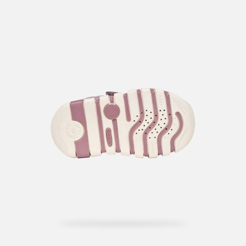 Toddler velcro shoes IUPIDOO BABY GIRL Light Prune - image number 6 | GEOX