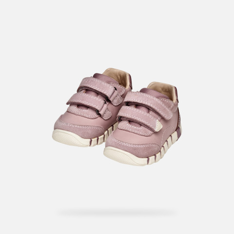 Sneakers with straps IUPIDOO BABY Antique Rose - image number 7 | GEOX