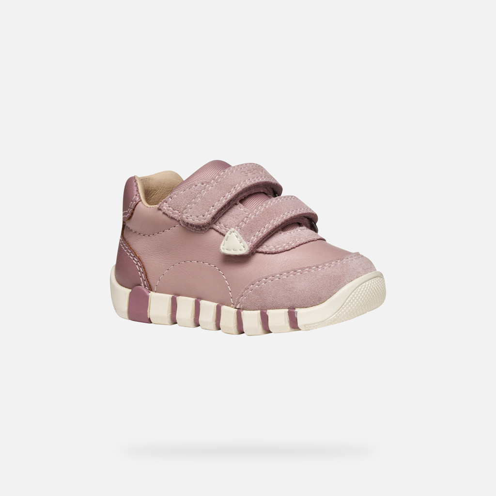 Sneakers with straps IUPIDOO BABY Antique Rose - image number 2 | GEOX