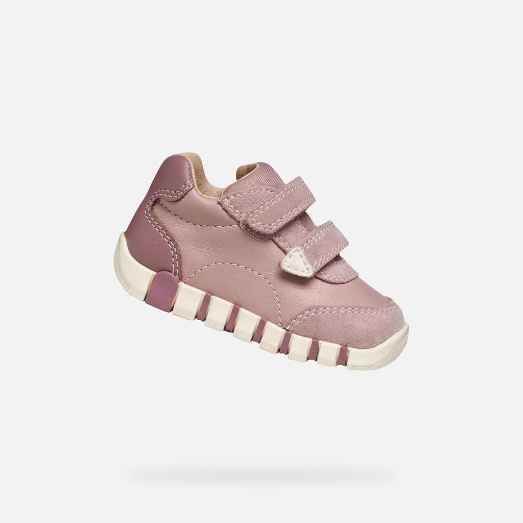 Sneakers with straps IUPIDOO BABY Antique Rose - image number 0 | GEOX
