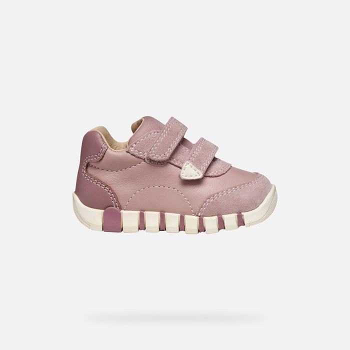 Sneakers with straps IUPIDOO BABY Antique Rose | GEOX