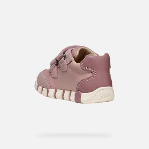Sneakers with straps IUPIDOO BABY Antique Rose - image number 3 | GEOX