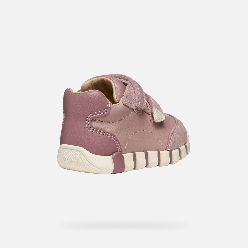 Sneakers with straps IUPIDOO BABY Antique Rose - image number 4 | GEOX